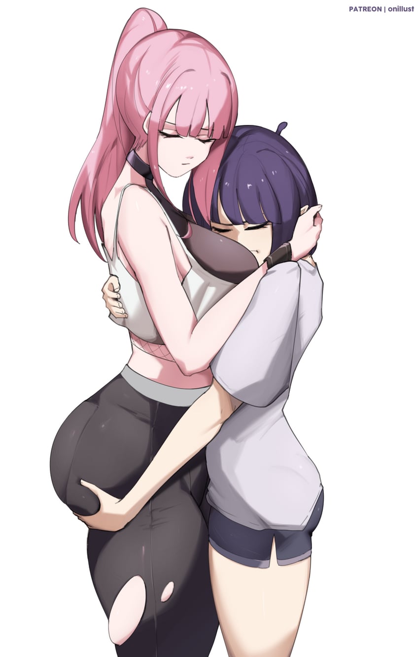 mori calliope and ninomae ina'nis (hololive and 1 more) drawn by o22no