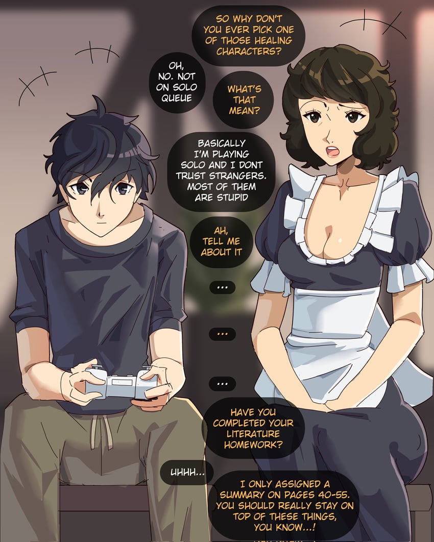 amamiya ren and kawakami sadayo (persona and 1 more) drawn by exceedxatu