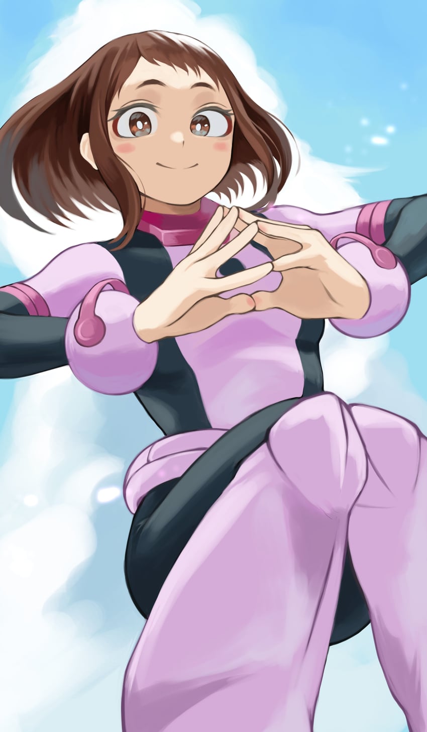 uraraka ochaco (boku no hero academia) drawn by fengling_(furin-jp)