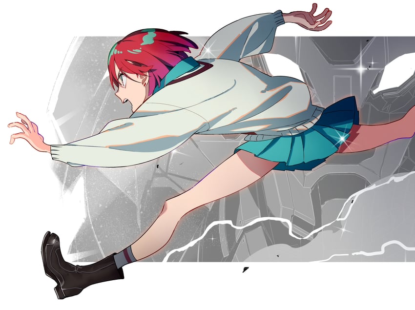 amate yuzuriha and gquuuuuux (gundam and 1 more) drawn by tsukudani_(ore624)