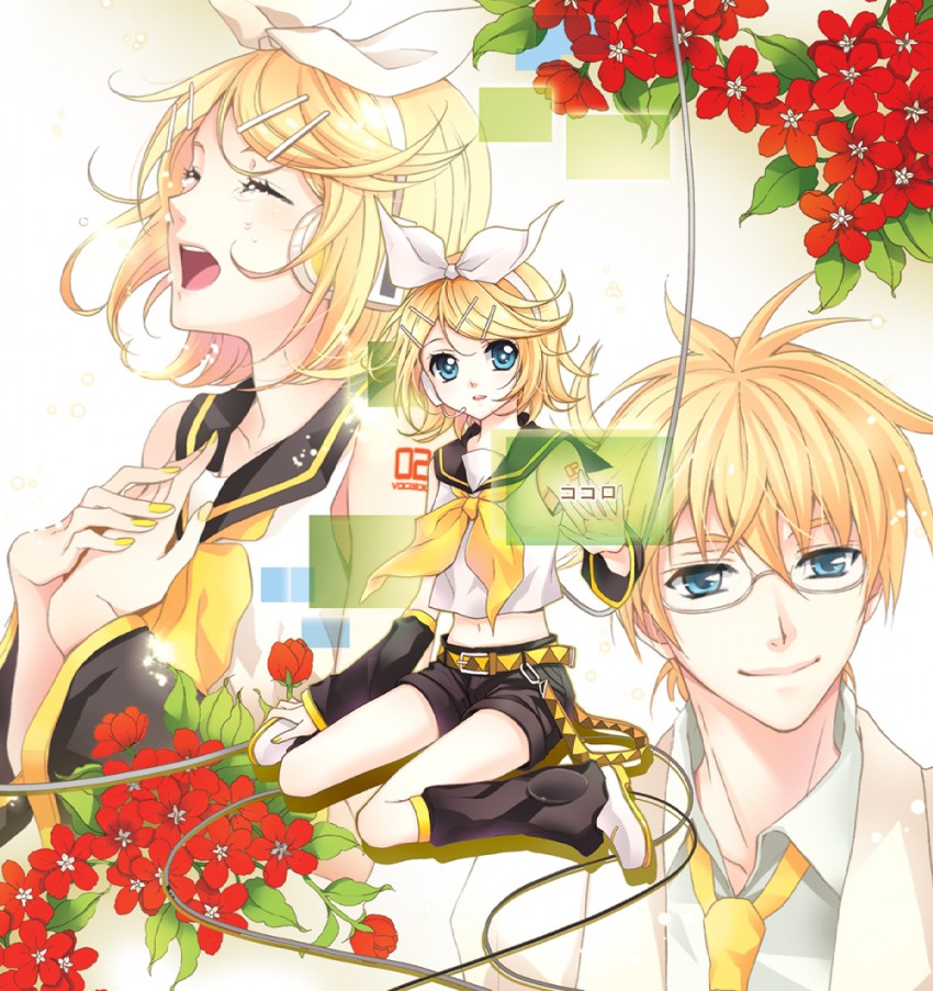 kagamine rin and kagamine len (vocaloid and 1 more) drawn by mca_(dessert_candy)