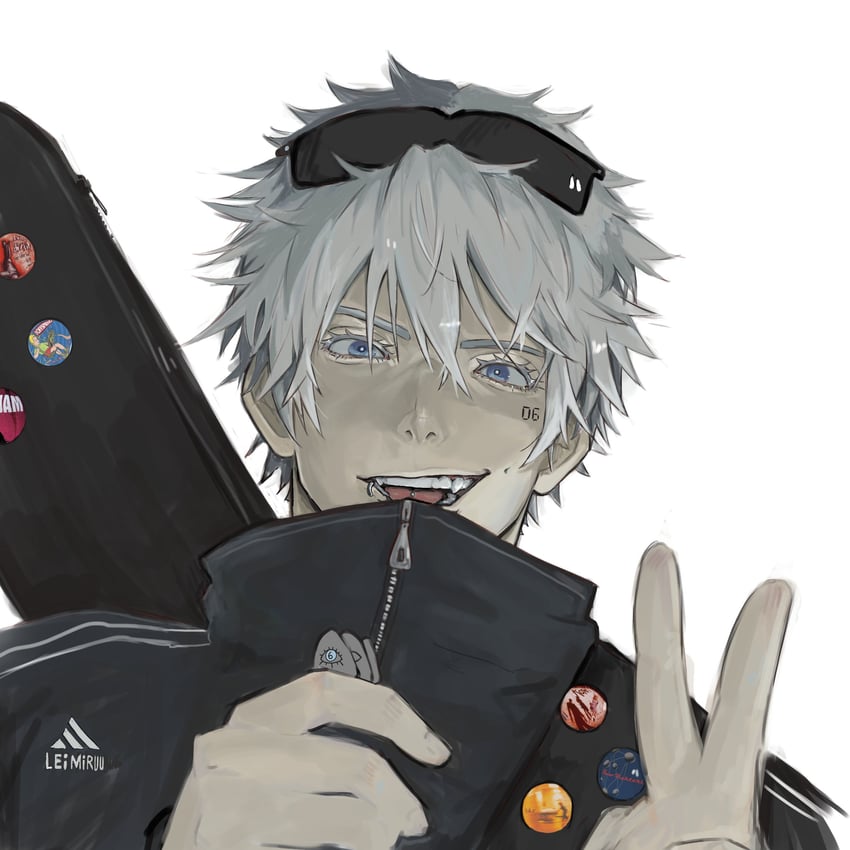 gojou satoru (jujutsu kaisen and 6 more) drawn by leimiruu