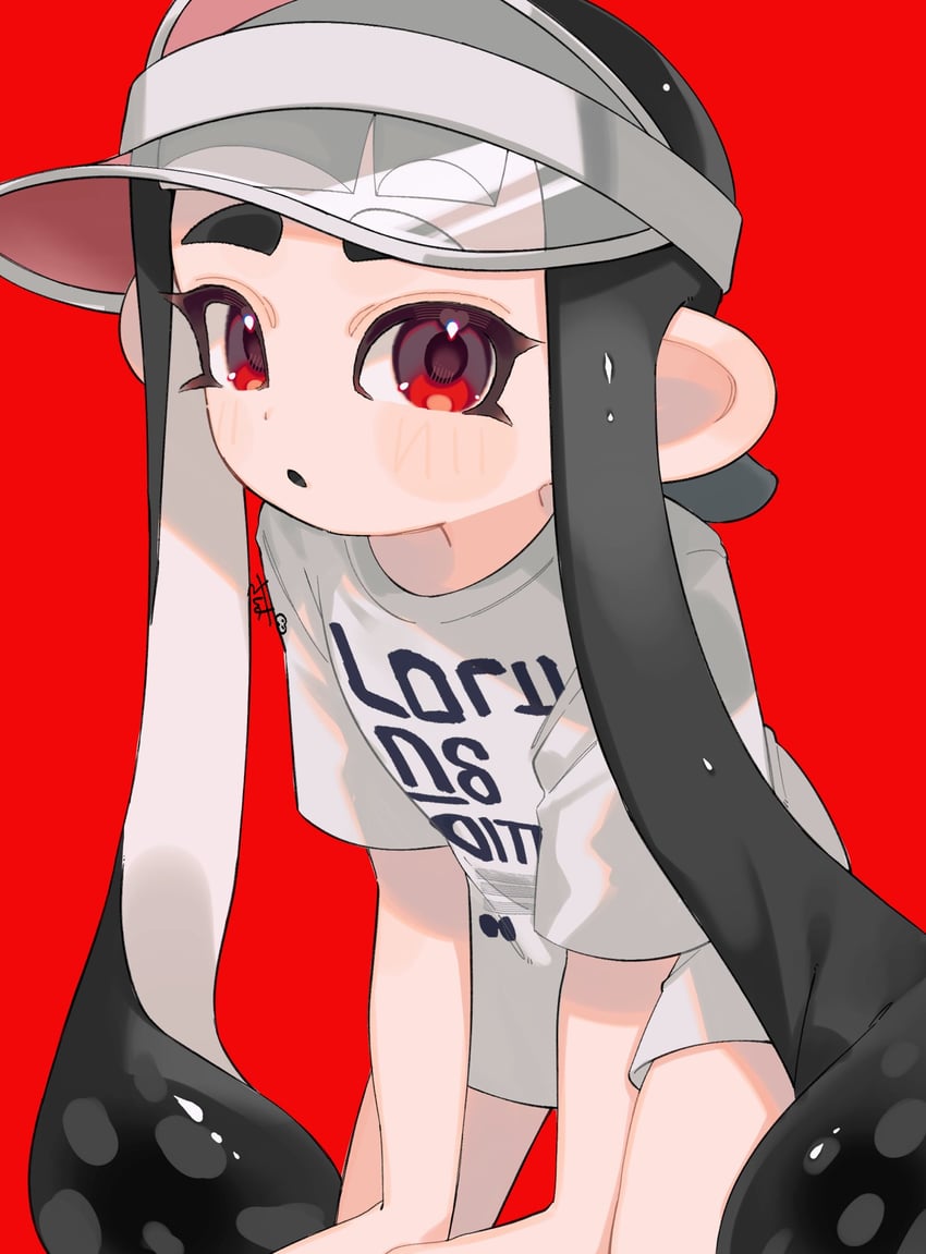 inkling player character, inkling girl, octoling player character, and octoling girl (splatoon) drawn by sabata_saba