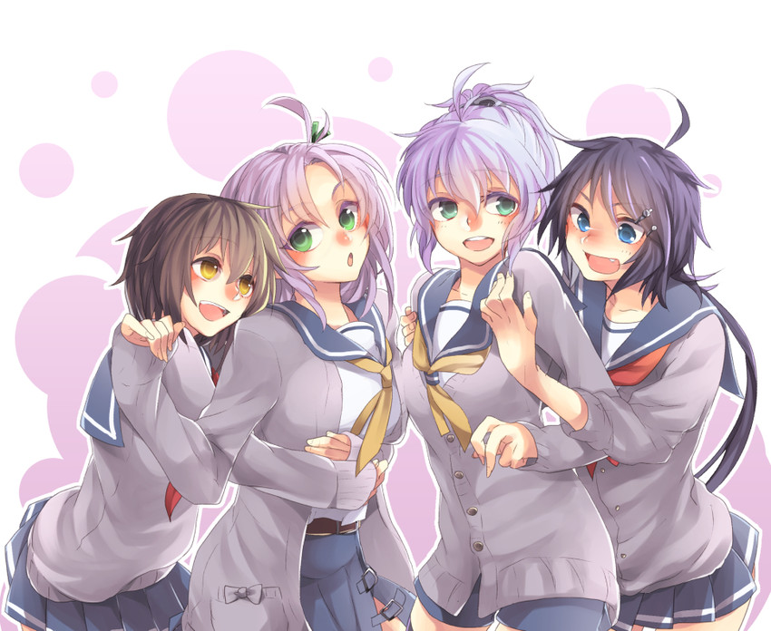 aoba, kinugasa, furutaka, and kako (kantai collection) drawn by asagi-so