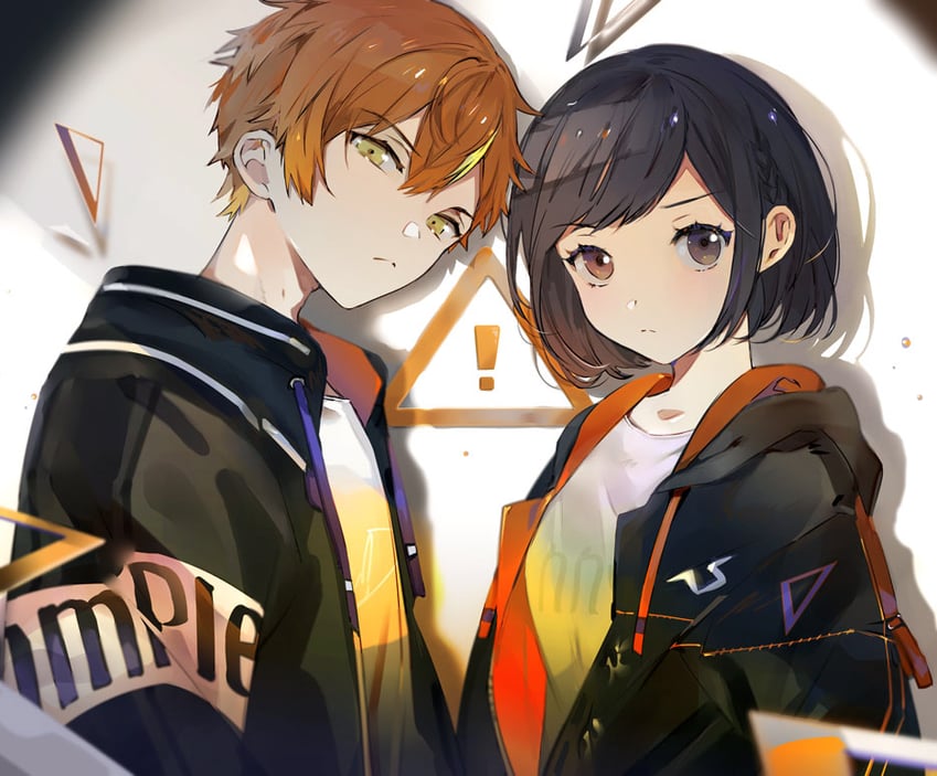 shinonome ena and shinonome akito (project sekai) drawn by suou_(sdurorhr)