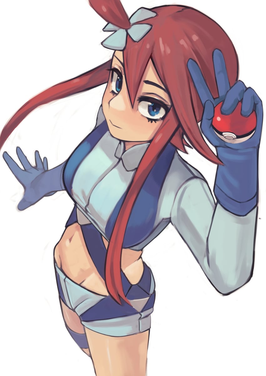 skyla (pokemon and 1 more) drawn by michibata_anko