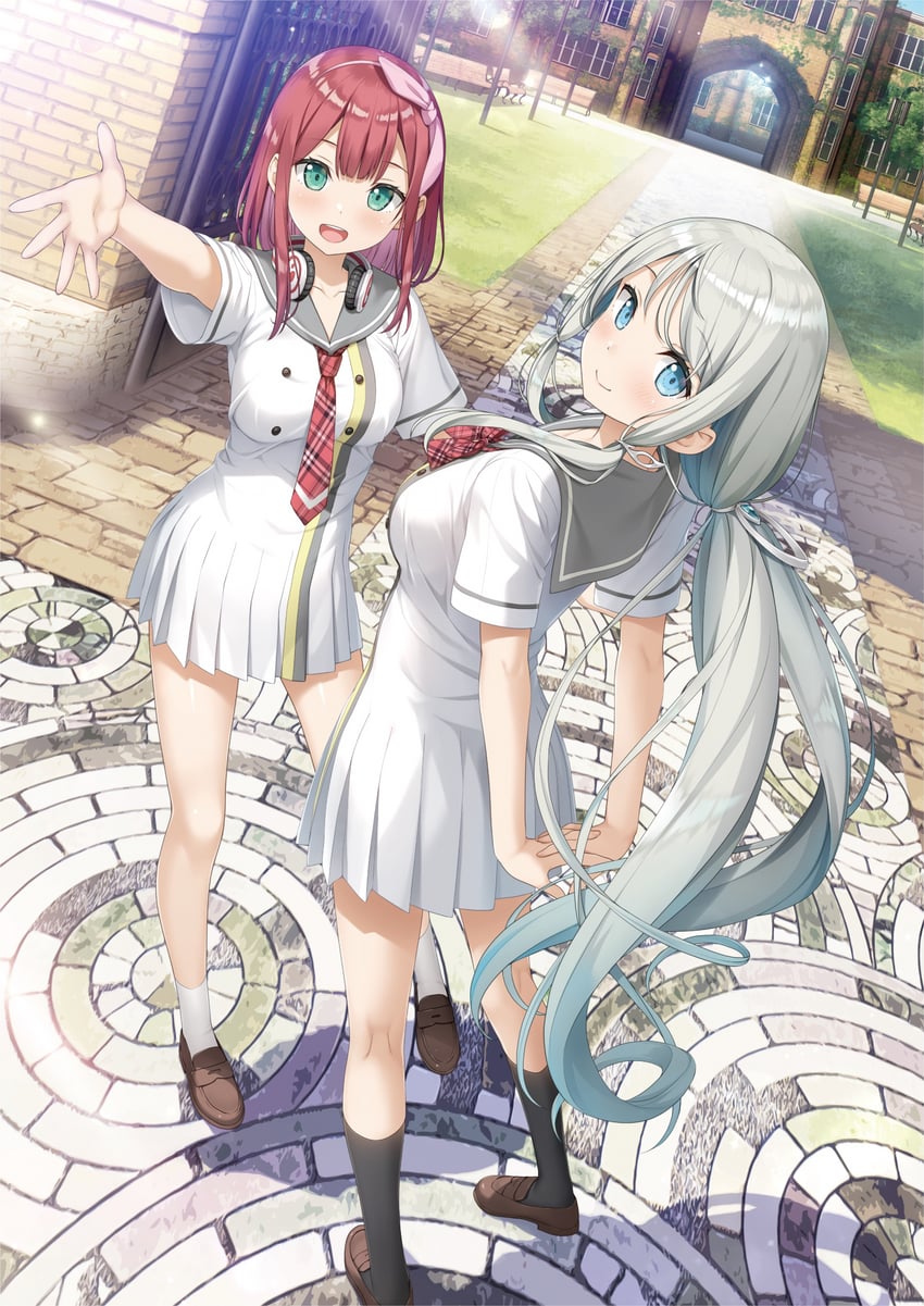 tsukuyomi and sonomura hazuki (original and 1 more) drawn by kantoku