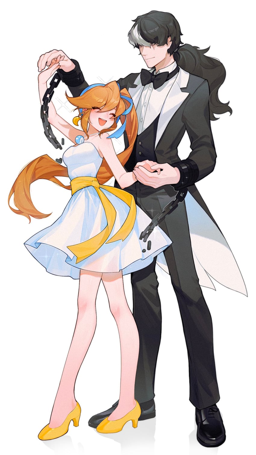 athena cykes and simon blackquill (ace attorney and 1 more) drawn by salted_whale