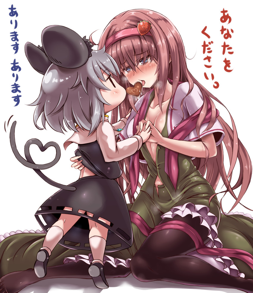 nazrin, nyon, and ichigo (touhou and 1 more) drawn by enperuto_(yarumi)