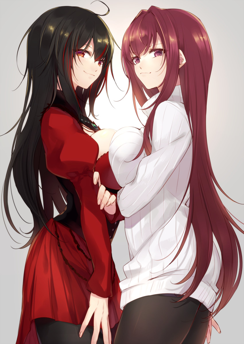 scathach and liu xiu (fate and 2 more) drawn by kan'yu_(citron_82)