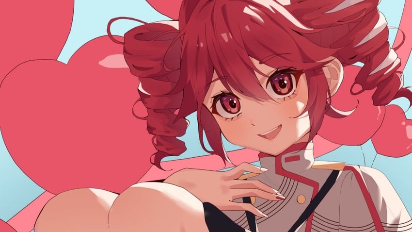 kasane teto (utau and 1 more) drawn by nanaken_(qijian23092715)