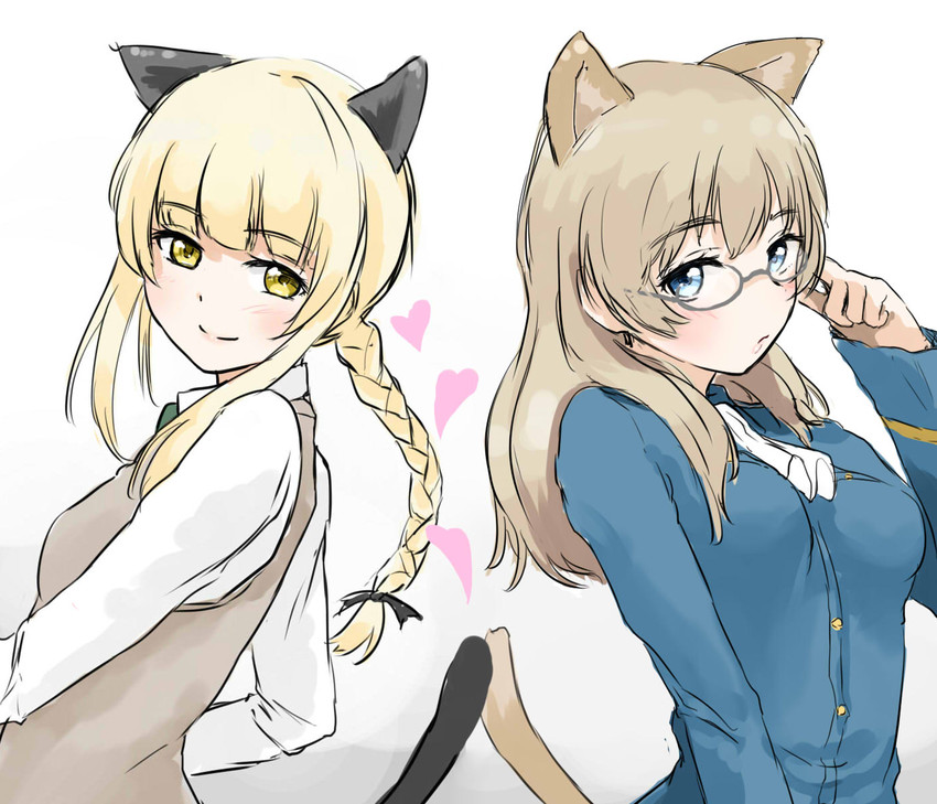 perrine h. clostermann and lynette bishop (world witches series and 1 more) drawn by sutochan