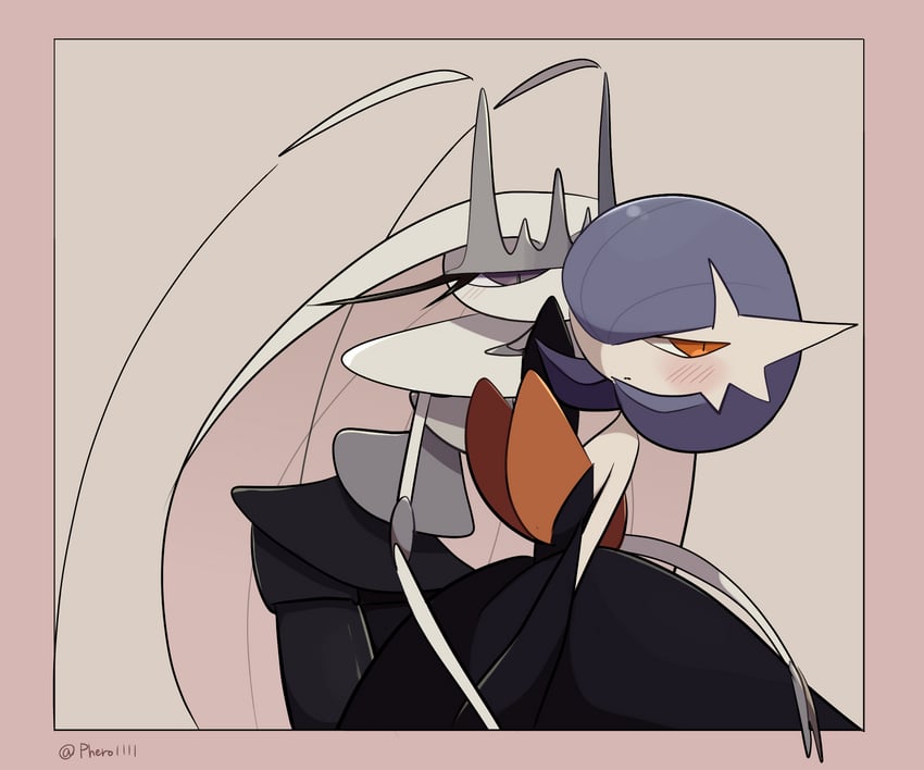 gardevoir, mega gardevoir, and pheromosa (pokemon) drawn by a-nya
