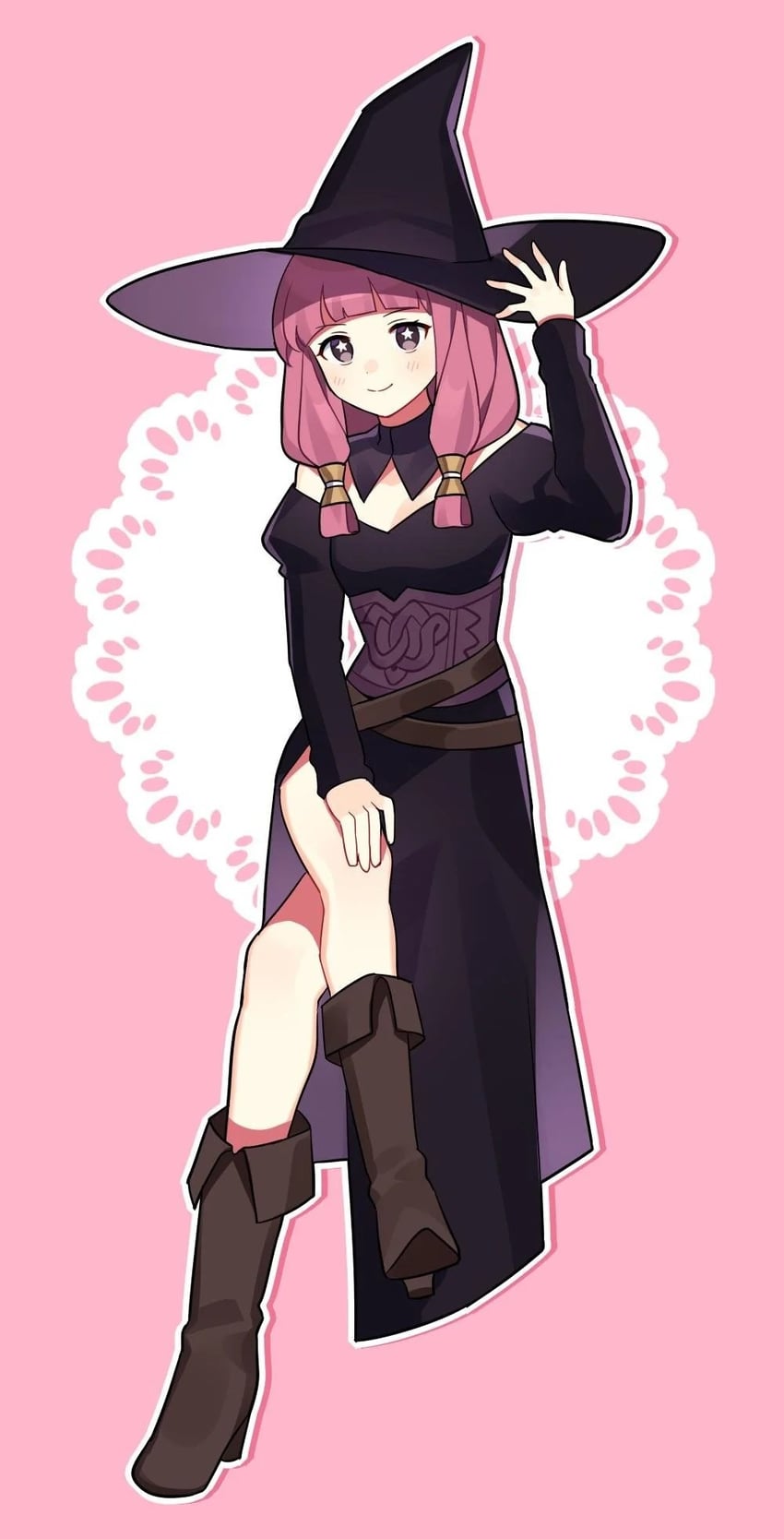 mitama and witch (fire emblem and 1 more) drawn by waka_(wk4444)