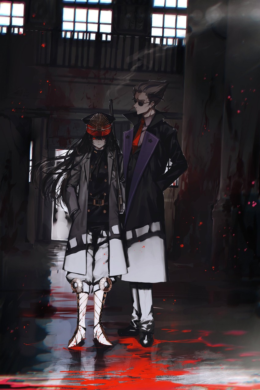 oda nobunaga and akechi mitsuhide (fate and 1 more) drawn by kuga_huna