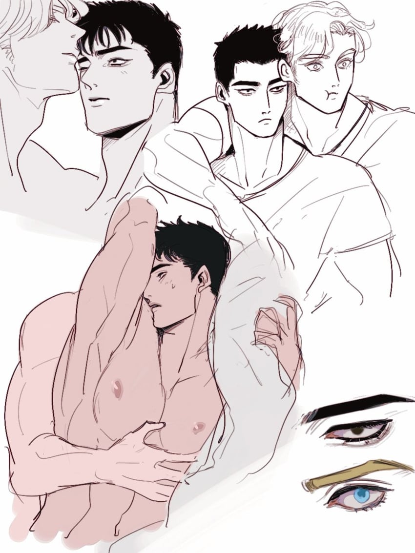 ao isami and lewis smith (yuuki bakuhatsu bang bravern) drawn by pivoine0905