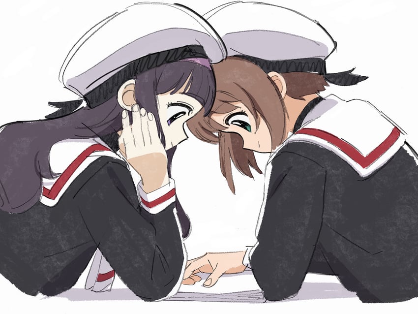 kinomoto sakura and daidouji tomoyo (cardcaptor sakura) drawn by nnn-ollll