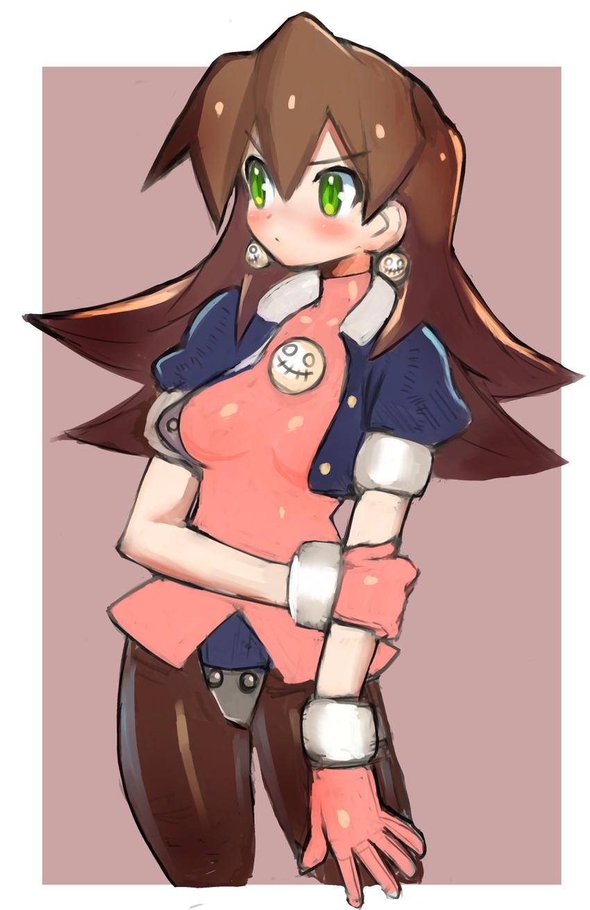 tron bonne (mega man and 1 more) drawn by dakusuta