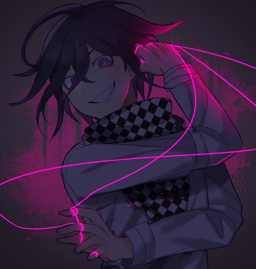 oma kokichi (danganronpa and 1 more) drawn by squiddy_t