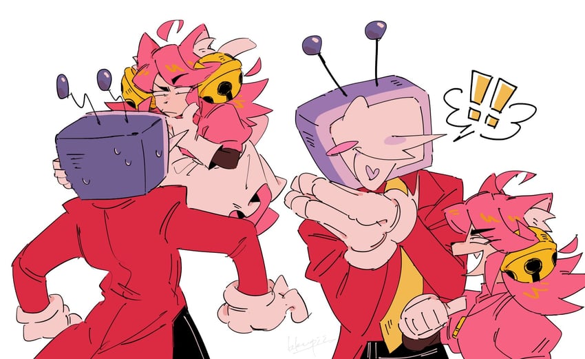 ant tenna and mad mew mew (undertale and 1 more) drawn by kkupiii