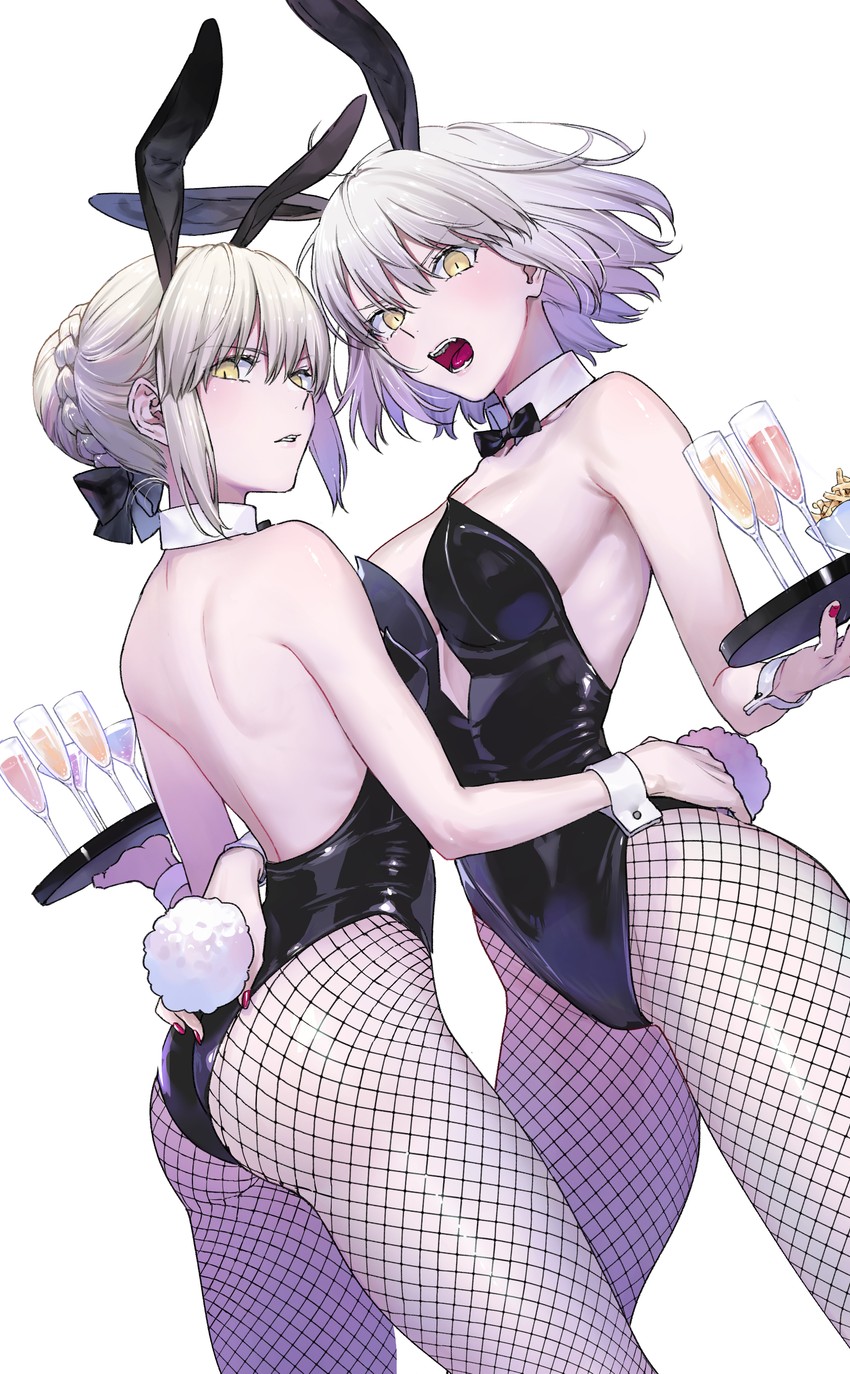 artoria pendragon, jeanne d'arc alter, and saber alter (fate and 1 more) drawn by nipi27