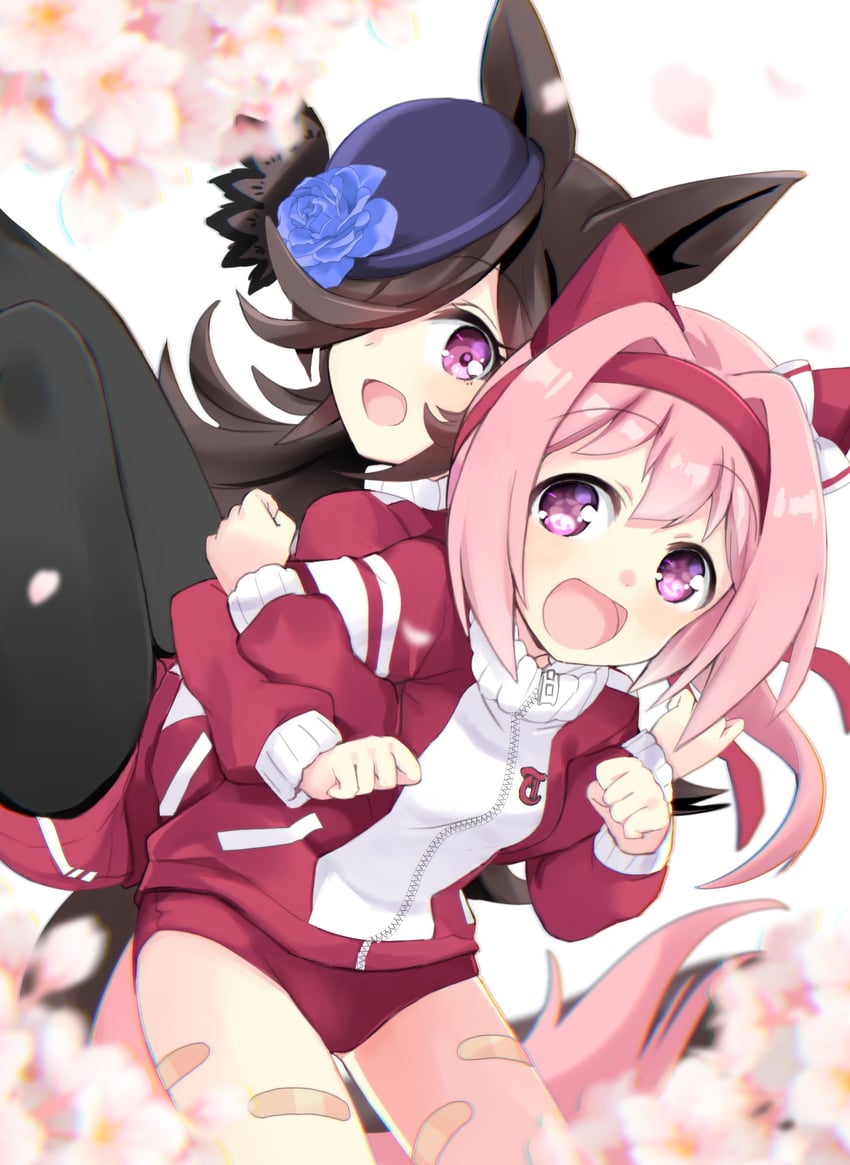 rice shower and haru urara (umamusume) drawn by hizuki_yayoi