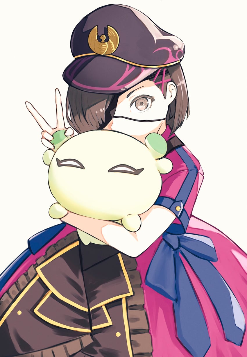 con and mysterious ranmaru x (fate and 1 more) drawn by tsubu_(kappunioyu562)