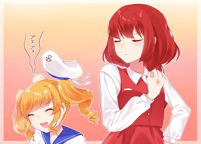 okazaki yumemi and kitashirakawa chiyuri (touhou and 1 more) drawn by milll_77