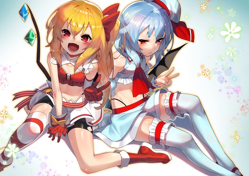 remilia scarlet and flandre scarlet (touhou) drawn by scottie_(phantom2)