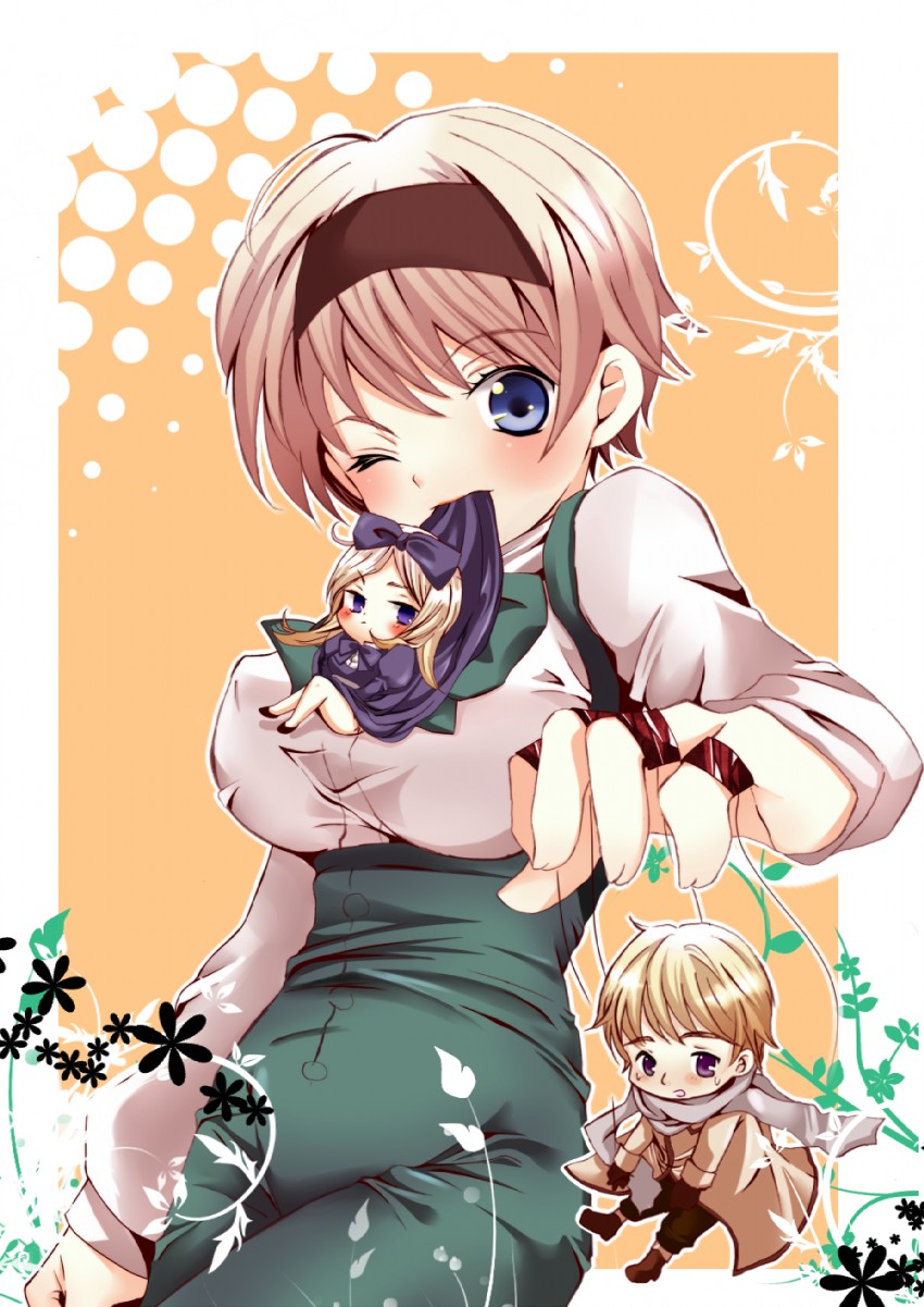 russia, belarus, and ukraine (axis powers hetalia) drawn by mike_(mikenekotei)