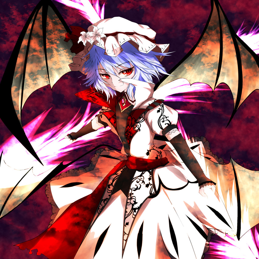 remilia scarlet (touhou and 1 more) drawn by storia0628