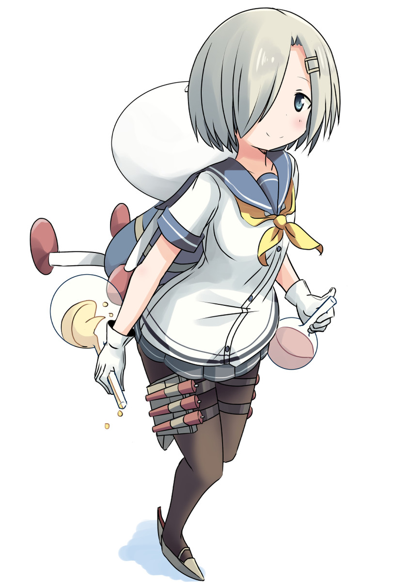 hamakaze and nishigaki nana (kantai collection and 1 more) drawn by naruse_mai