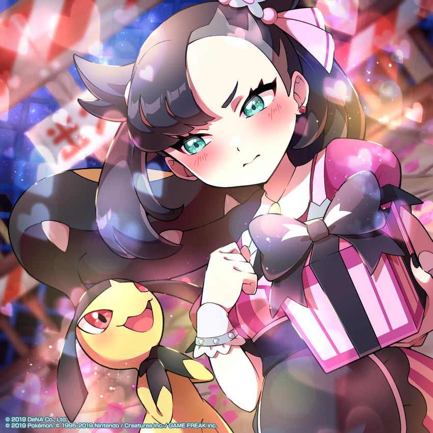 mawile and marnie (pokemon and 1 more) drawn by pon_yui
