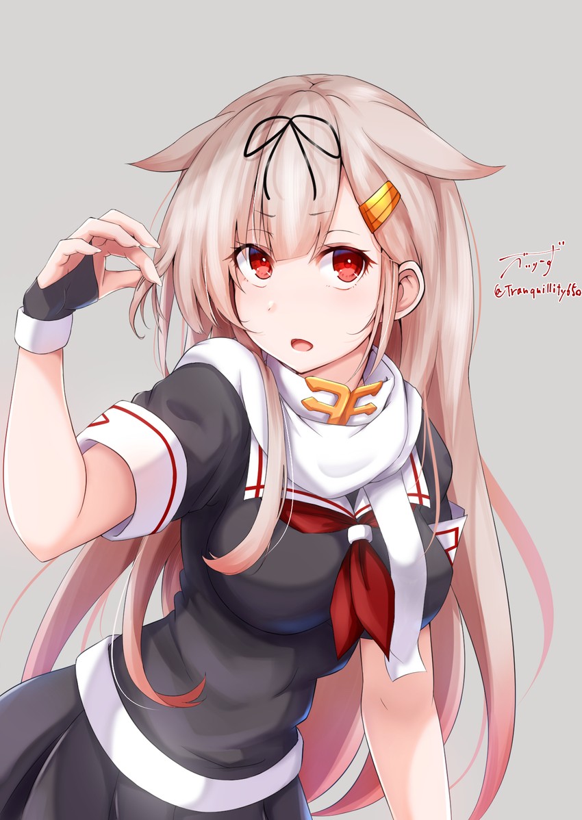 yuudachi and yuudachi kai ni (kantai collection) drawn by baileys_(tranquillity650)