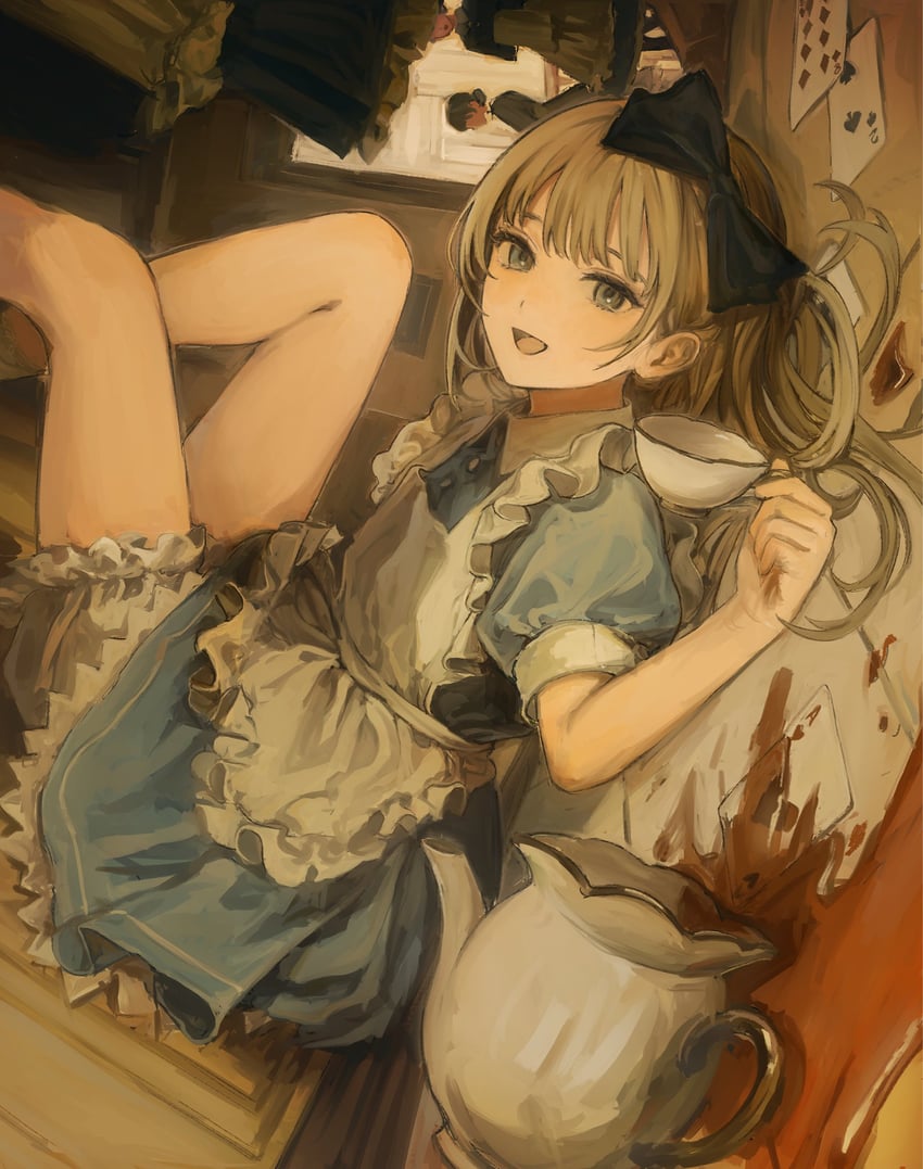alice (alice's adventures in wonderland) drawn by funabashi_(iwzry)