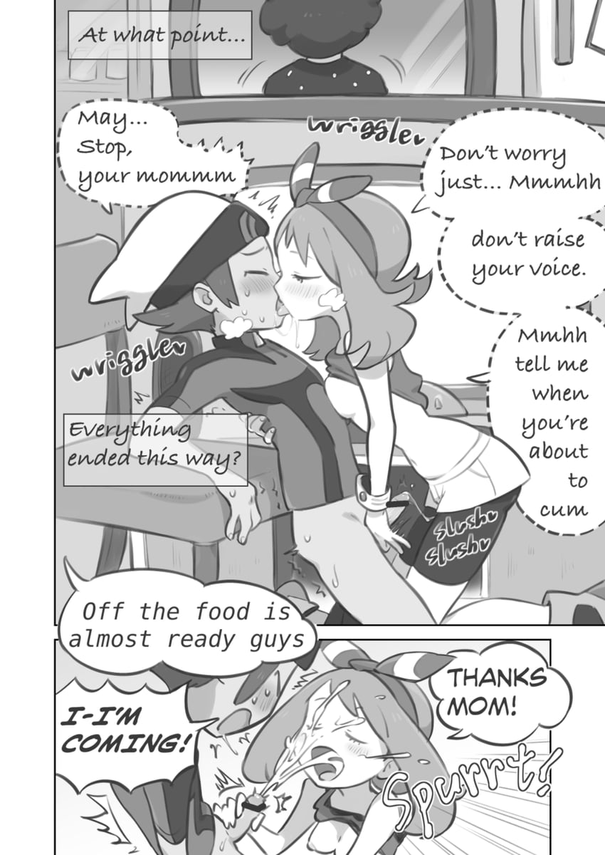 may and brendan (pokemon and 1 more) drawn by kinni