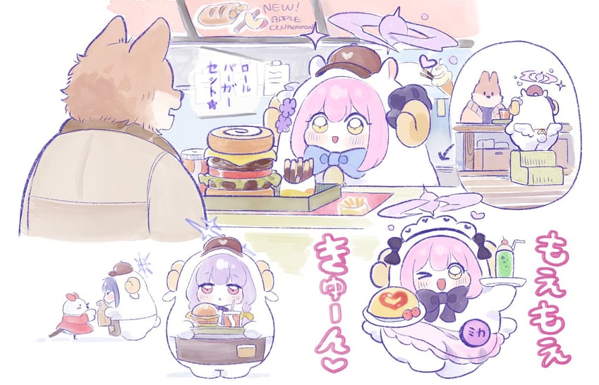 mika, saori, and atsuko (blue archive) drawn by ekoru
