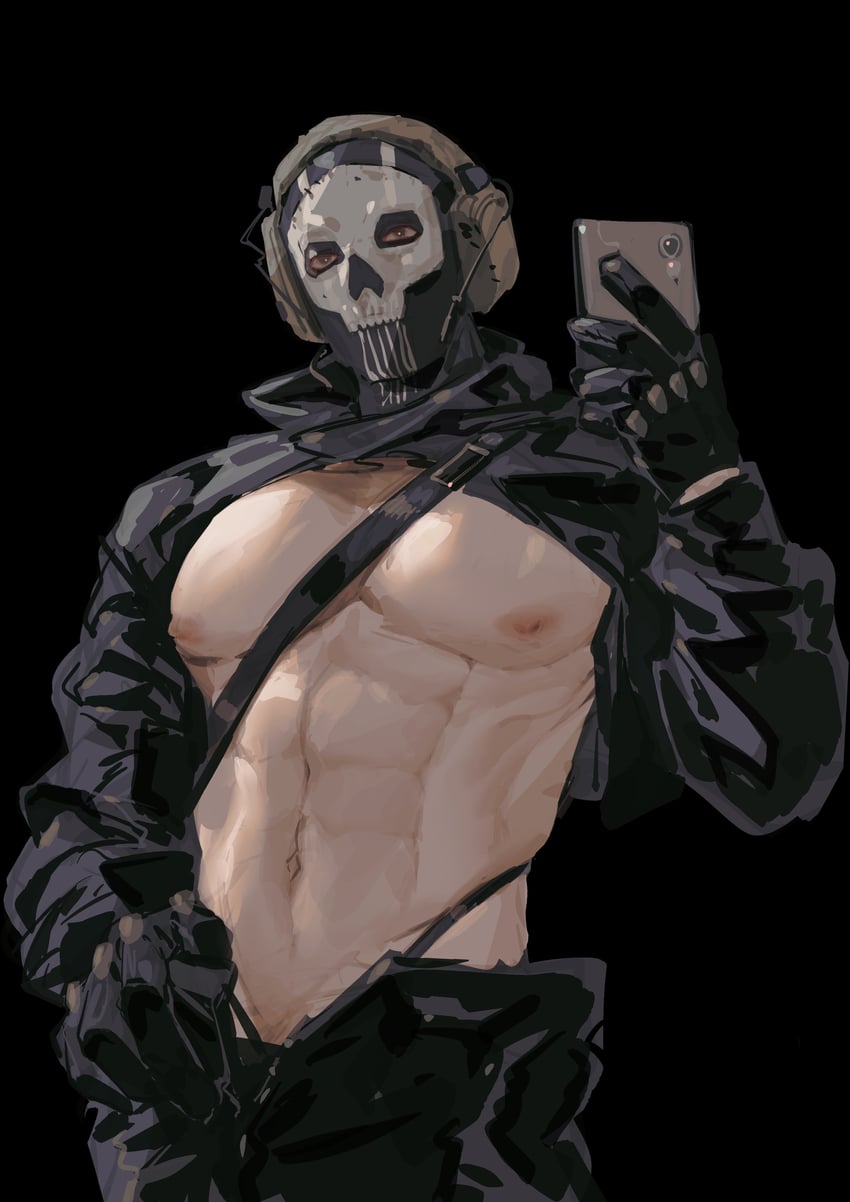 ghost (call of duty and 1 more) drawn by taocan_shisi_hao