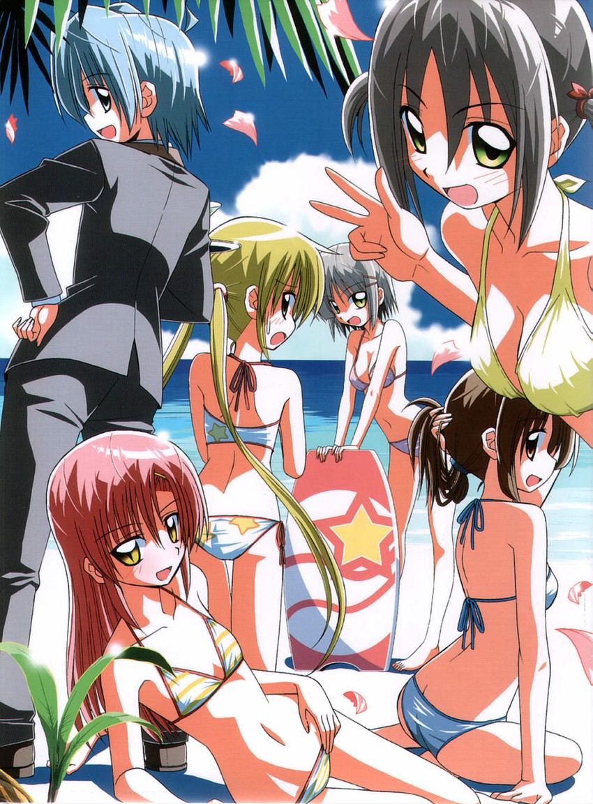katsura hinagiku, sanzen'in nagi, maria, ayasaki hayate, aizawa sakuya, and 1 more (hayate no gotoku!) drawn by hata_kenjirou