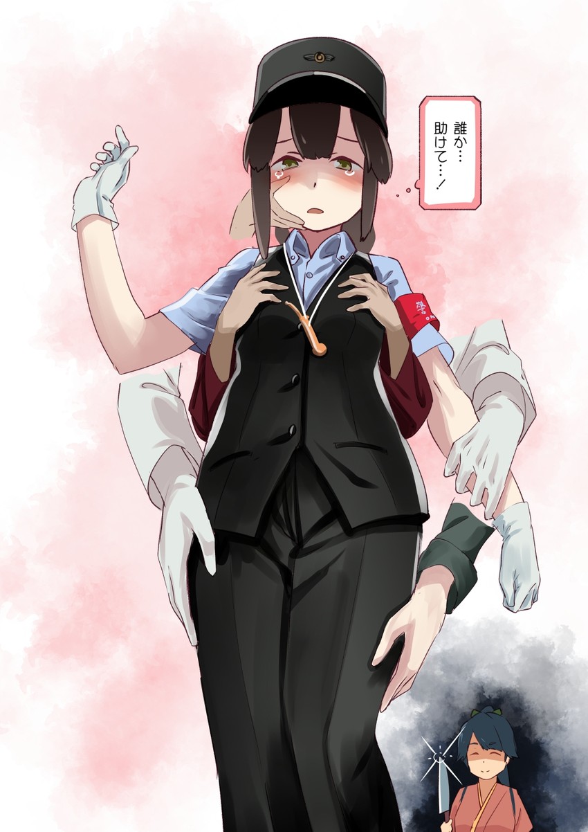 admiral, houshou, and isonami (kantai collection and 1 more) drawn by doushi_tatsu_to_dekkai_no