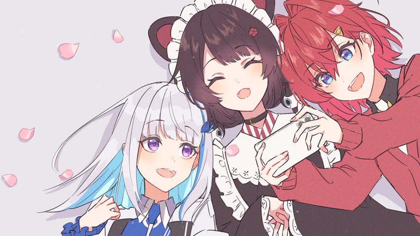 lize helesta, ange katrina, and inui toko (nijisanji) drawn by talunilu_uu3
