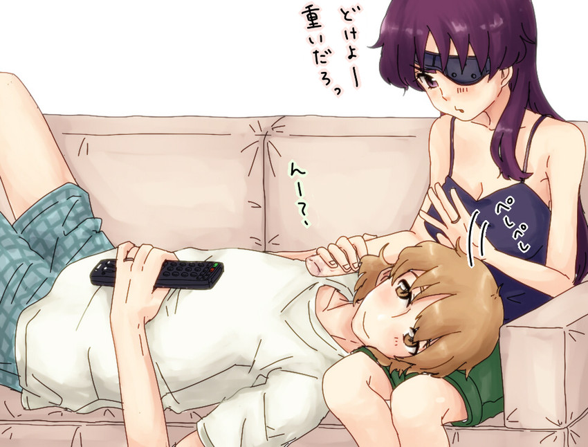 uryuu minene and nishijima masumi (mirai nikki) drawn by unaji_(manju)