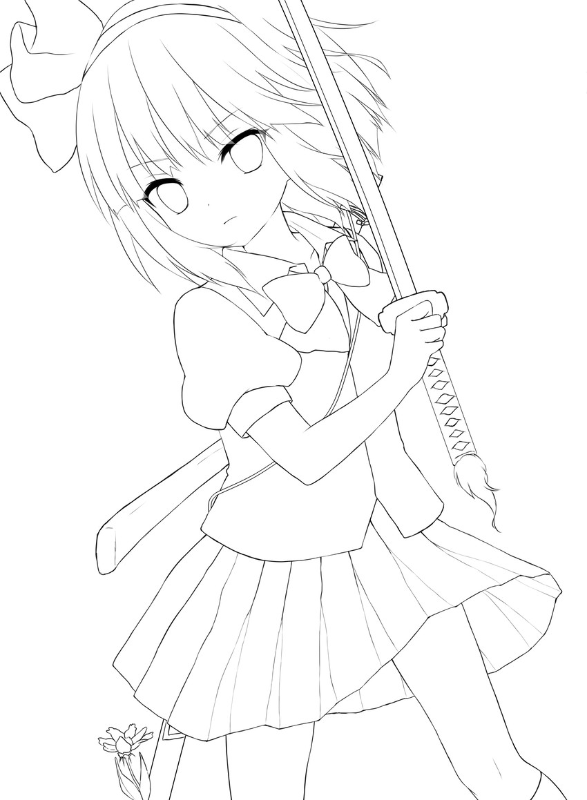 konpaku youmu (touhou) drawn by purin_jiisan