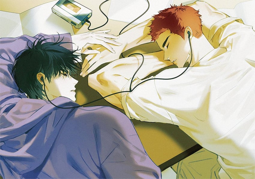 sakuragi hanamichi and rukawa kaede (slam dunk) drawn by cherry_carrot