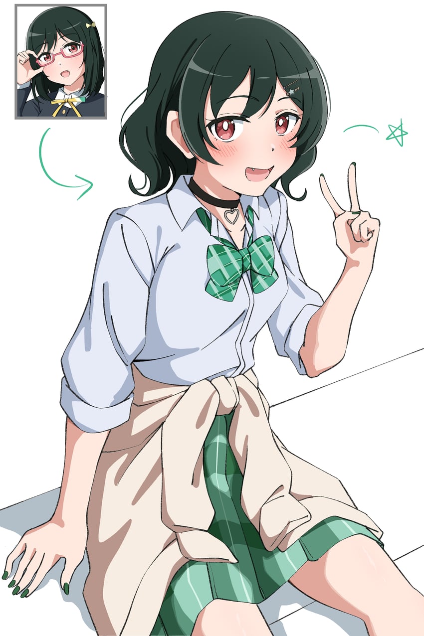 mifune shioriko (love live! and 1 more) drawn by uchuu_no_mozuku