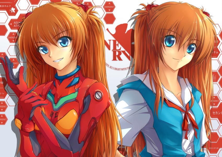 souryuu asuka langley (neon genesis evangelion) drawn by forfreedo