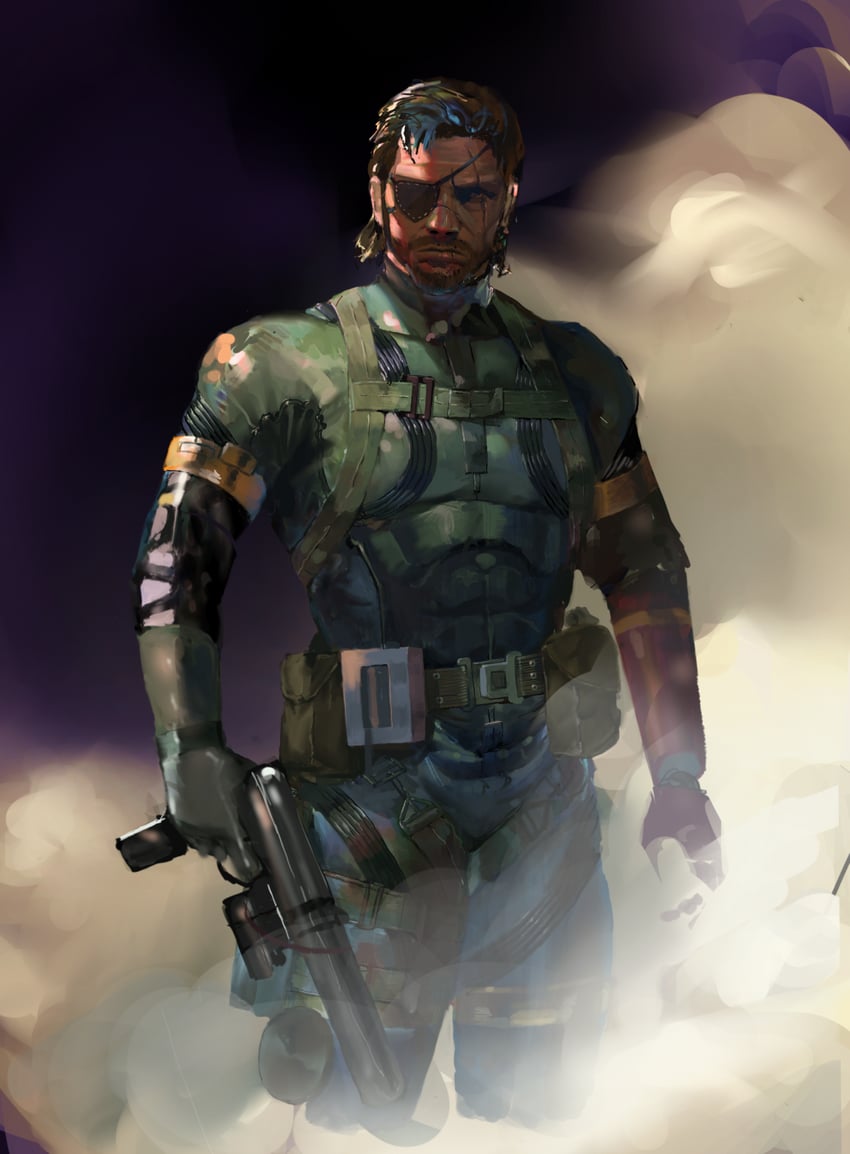 venom snake (metal gear and 1 more) drawn by ogimotozukin