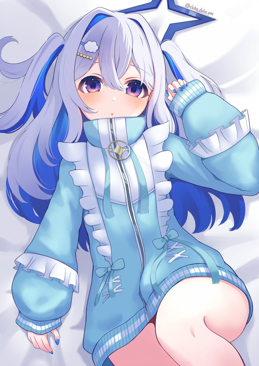 amane kanata (hololive and 1 more) drawn by banana_de_ikopon