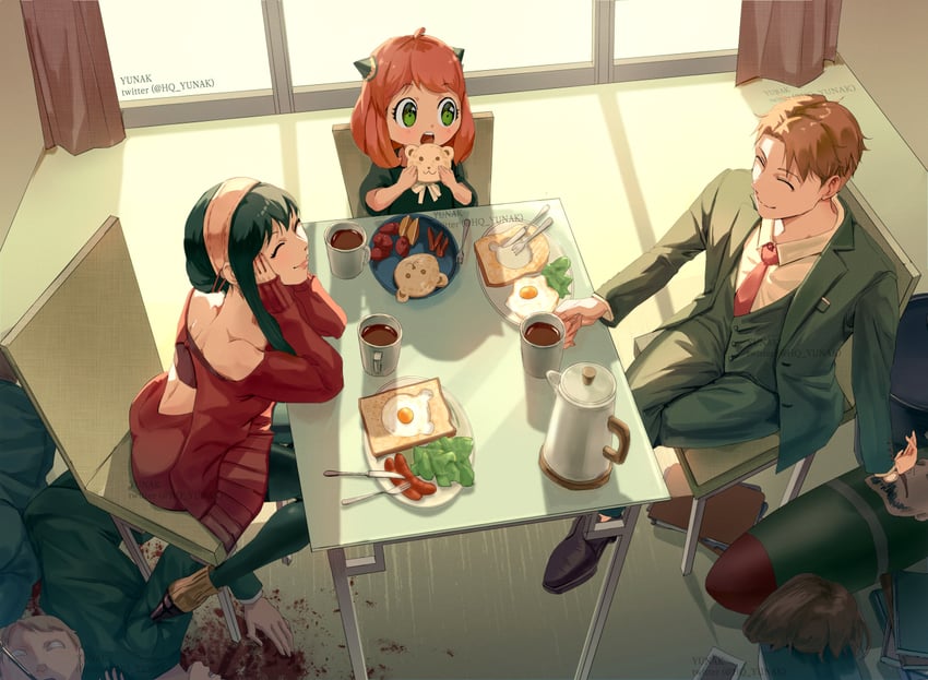 yor briar, anya, and twilight (spy x family) drawn by hq_yunak