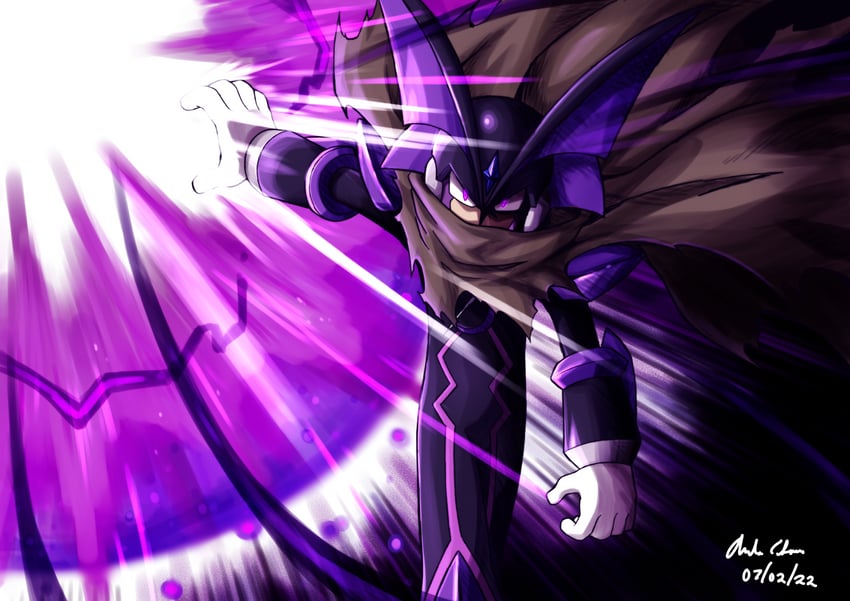bass.exe (mega man and 1 more) drawn by innovator123